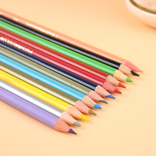 厂家直销 优质彩笔 儿童绘画文具套餐12色学生涂鸦彩色铅笔 爆款