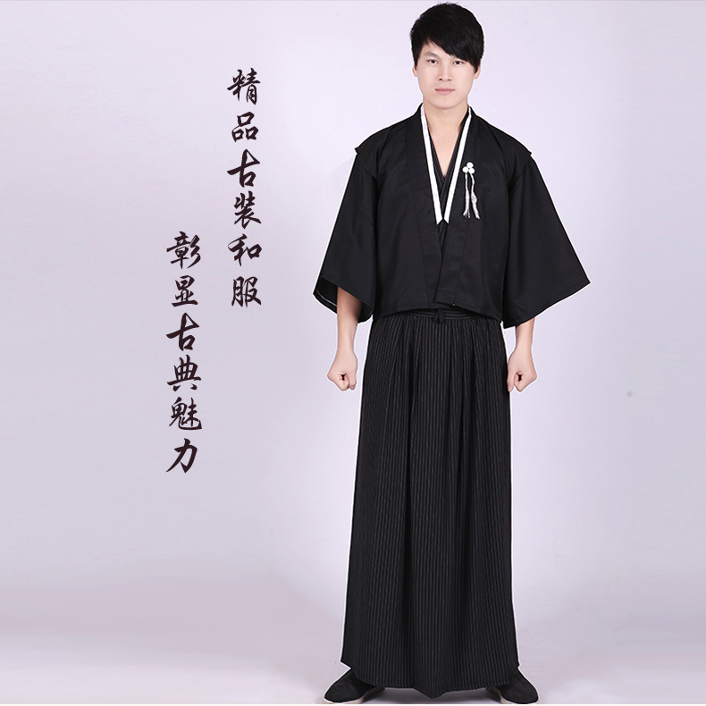 古装和服日本武士服拍照写真演出服男士日本和服日本正装