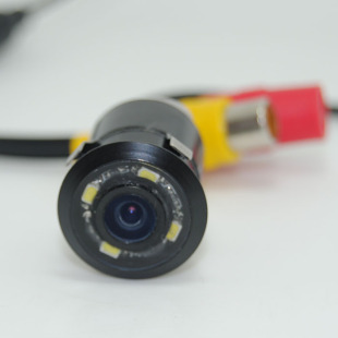 汽车摄像头 18.5mm打孔 CCD 夜视 高清 车载摄像头带4LED灯补光