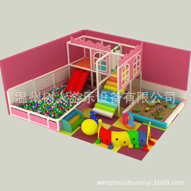 小型淘气堡沙池围栏,小面积室内儿童娱乐场所