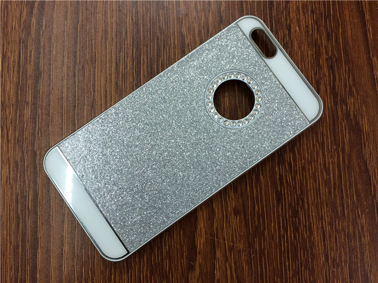 iphone6plus手机壳uv底壳 闪粉镂空带钻 苹果6 手机保护套手机壳