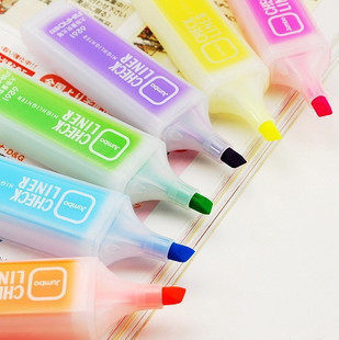 日韩文具 爱好创意糖果色大容量荧光笔 学生奖品标记涂鸦必备批发