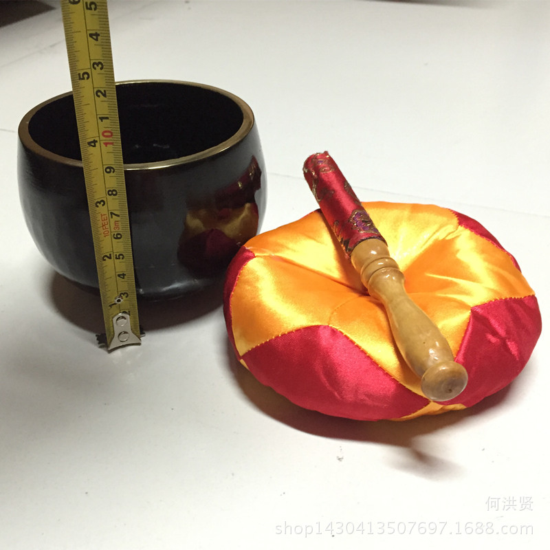 佛教法器黑铜罄黄铜磬4寸铜庆带佛字莲花多规格多款式