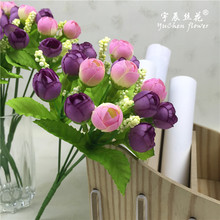 Nhà máy bán buôn Mùa xuân 15 sao tea Trà nhỏ Nụ hoa hồng ngọc trai flowers Hoa nhân tạo Nụ nhựa Hoa hồng mô phỏng