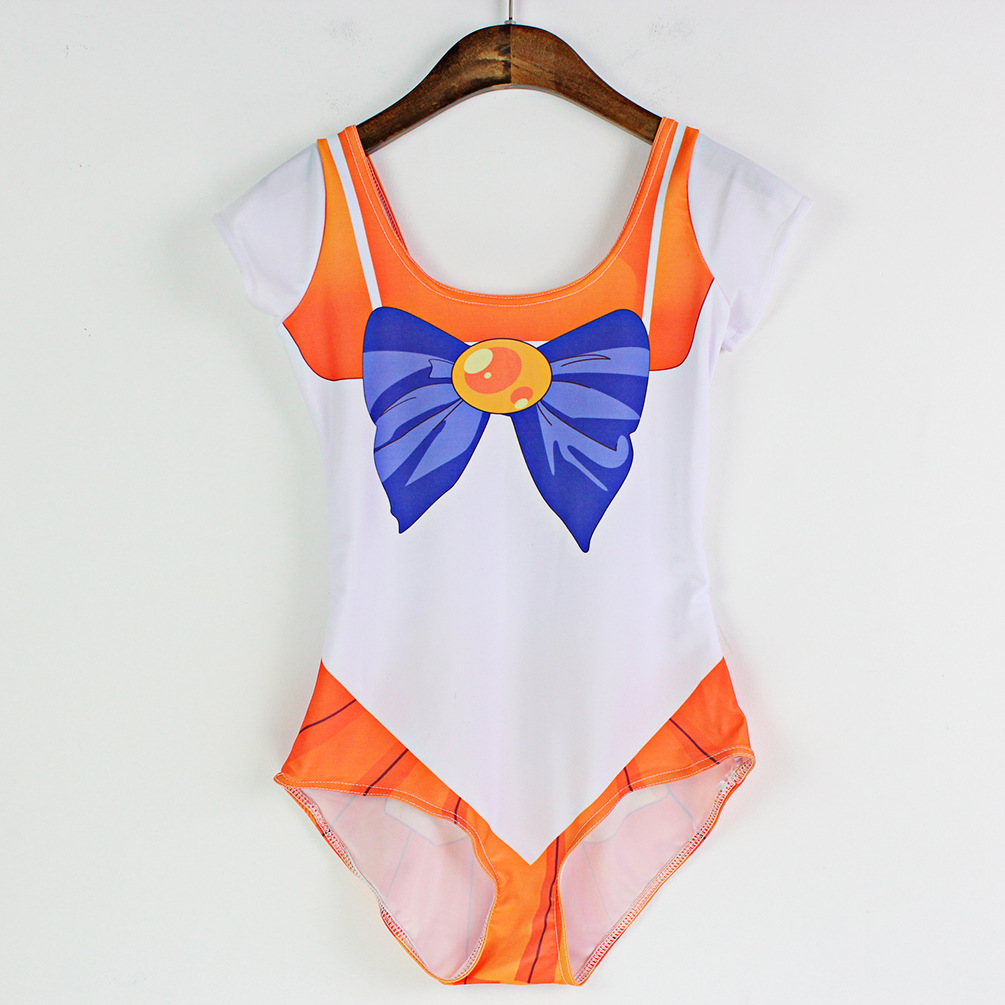 2021 2015 Womens Sexy Bikini Swimsuit Cosplay Sailor Moon Print Costume Bikini Underwear