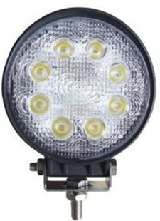 24w LED工作灯 汽车改装配件超亮大功率射灯 越野车顶灯 挖掘机灯