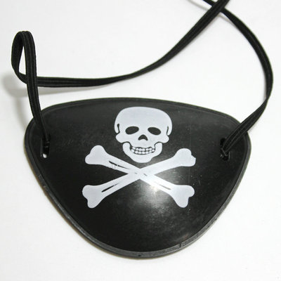 万圣节用品武器装备加勒比海盗眼罩 海盗武器装备道具 独眼龙