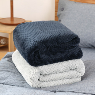 厂家热卖新款加厚毛毯法兰绒毯子空调毯秋冬加厚双层毛毯批发