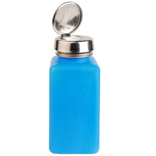 4安士150ml蓝色按压式防静电酒精瓶 ESD酒精瓶 松香水瓶