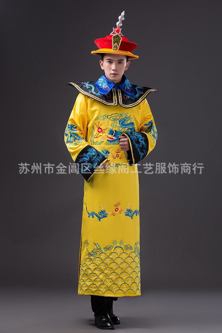 【新款龙袍皇帝服装古装cos中国古代清朝服装