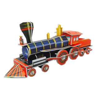 厂家直销3d立体拼图 儿童益智早教玩具 diy火车模型 送录音广告布