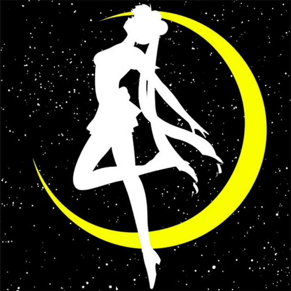 动漫周边美少女战士sailor moon 水冰月标志项链吊坠新品外贸批发