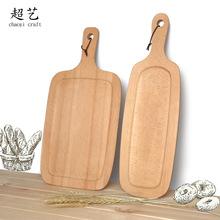 Super Art Creative Home Solid Wood Breadboard Baking West Point Khay Beech Thớt Chặt Thớt cán pin