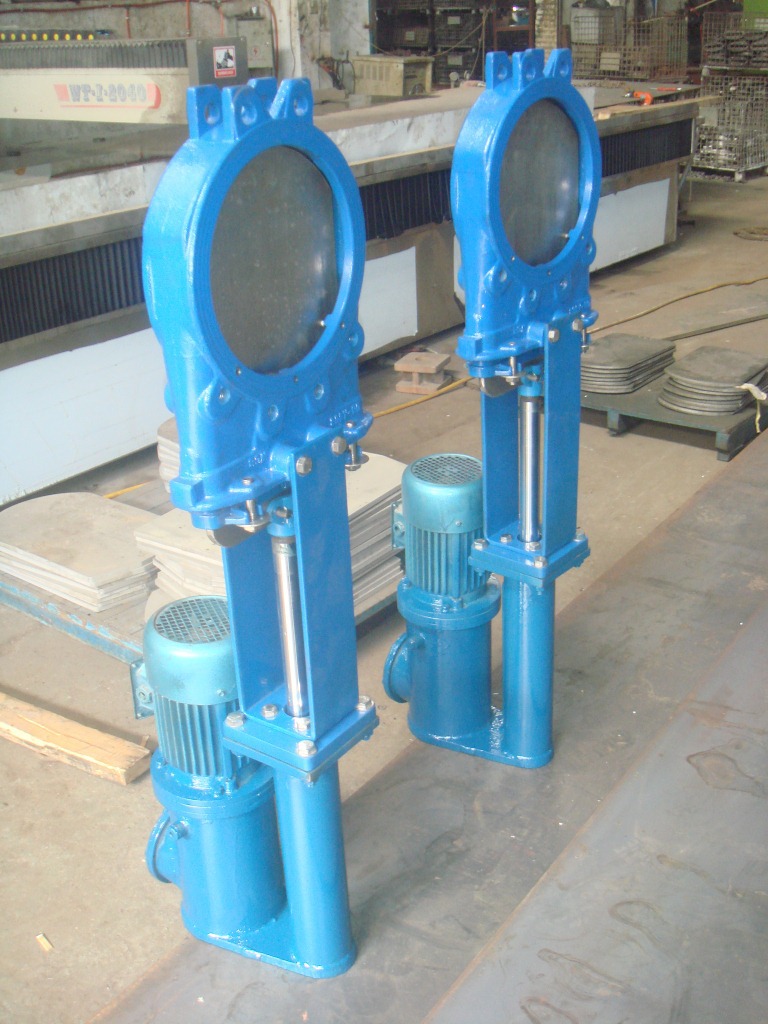 316l不锈钢对夹式刀闸阀knife gate valve 电液动浆液阀 凸耳式