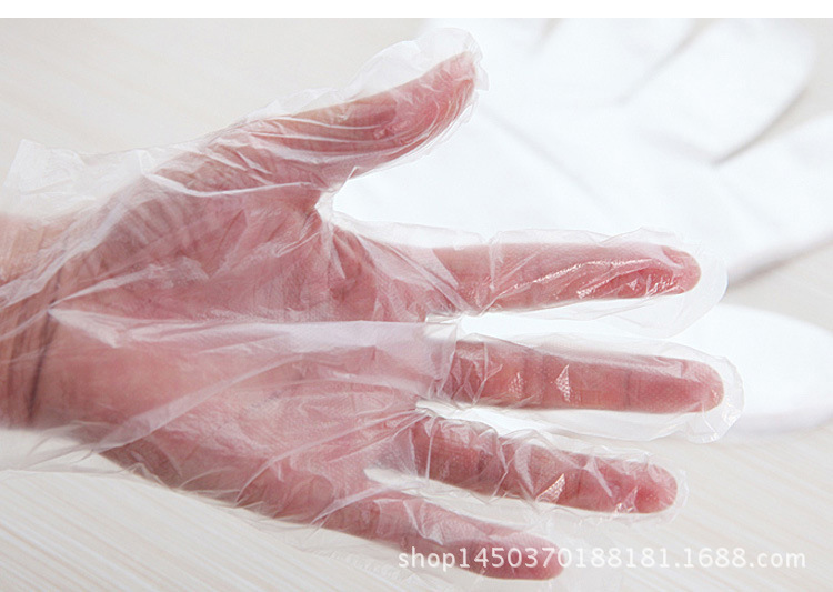 防护无菌医用检查手套 一次性塑料薄膜手套 食