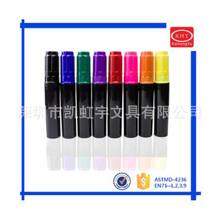 新款9色荧光可擦笔 LED荧光板专用 18mm荧光标记涂鸦笔 厂家批发