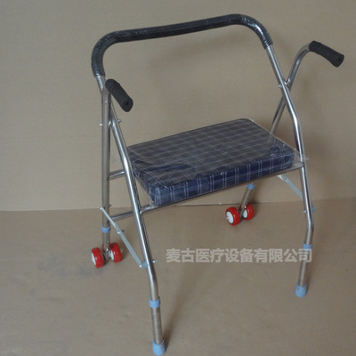 厂家直销带轮带座助行器老年人助行器残疾人拐杖助行器价格助行器