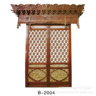 中式装修 仿古门窗 花格 盛大木雕B-2004 价格另议 东阳木雕