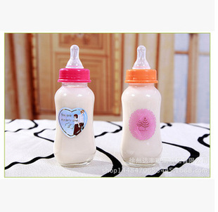 200ml玻璃奶瓶 奶茶店专用奶瓶婴儿奶瓶 成人奶瓶 厂家批发