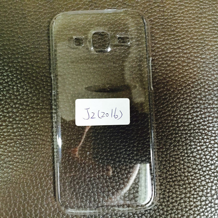 三星J2 2016手机壳PC单底光面素材 皮套贴钻