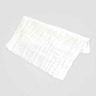 全棉六层水洗纱布 超柔软医用小方巾 婴儿口水巾 洗脸巾 手帕