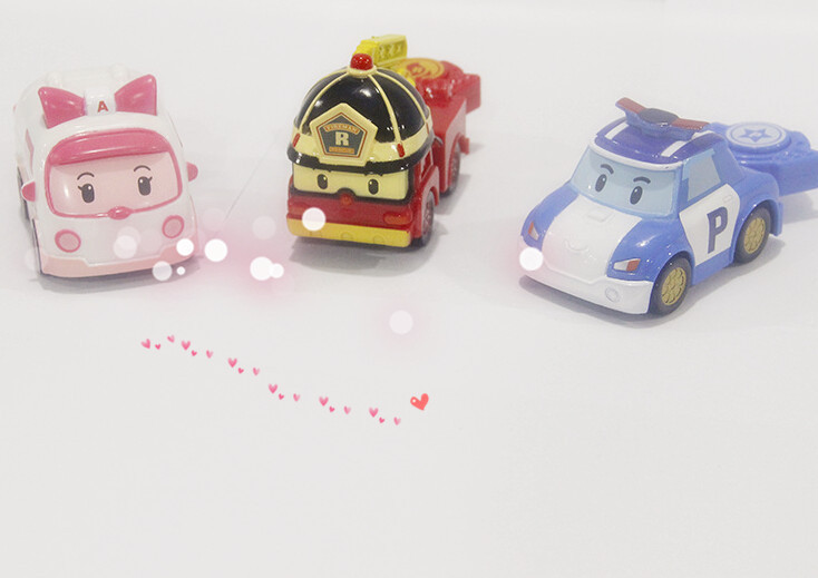 销中 2016爆款玩具韩国变形机器人poli弹力车