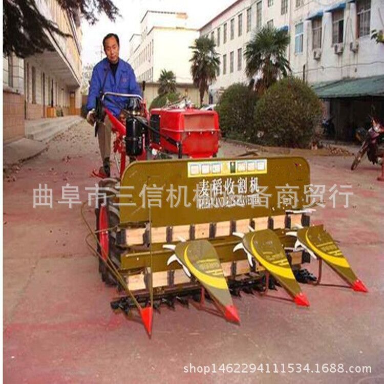 稻麦收割打捆一体机 艾草席草收获机价格 水稻谷子收割机