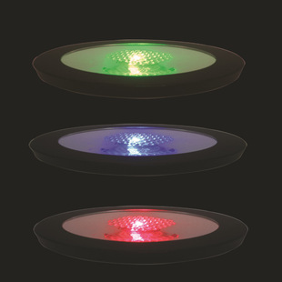 工厂直销 LED发光杯垫圆形重力感应电池/USB充电闪光杯垫酒吧用品