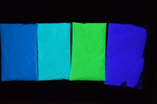 发光粉专家供硅胶用耐高温蓝色夜光粉 橙色 绿色 蓝色夜光粉