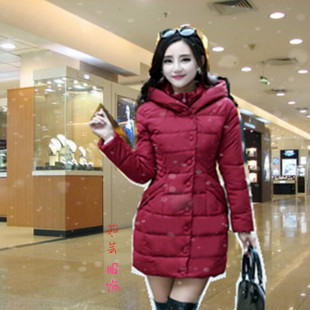 2016韩版收腰大码冬季新款显瘦羽绒棉服女中长款厂家直销正品特价