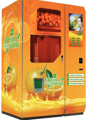 全自动橙子榨汁机 鲜榨果汁自动贩卖机 自助鲜榨橙汁贩卖机