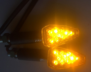 摩托车改装配件小黄帽LED通用转向灯街跑方向灯超亮转弯灯边灯