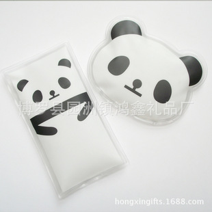 专业订制 熊猫款式冷热两用冰垫 降温温袋 质优价廉  冰袋 卡通