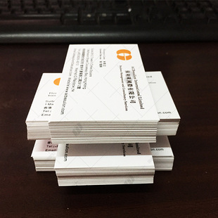 名片印刷名片卡片制作250足克铜板纸单双面名片一盒500张厂家提供