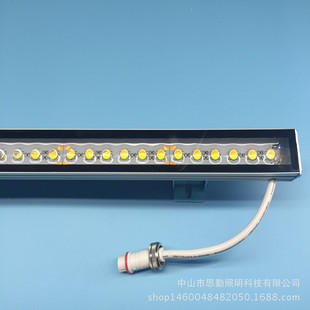 带透镜硬灯条亮化小功率洗墙灯LED505012W防水硬灯条铝材线条灯24