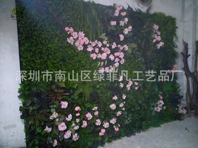 厂家直销仿原生态花园式植物墙 室内立面墙体装饰造型绿植景观