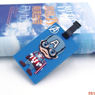 韩国卡通行李牌 塑胶PVC行李牌 定制LOGO滴胶行李牌 旅行用品 