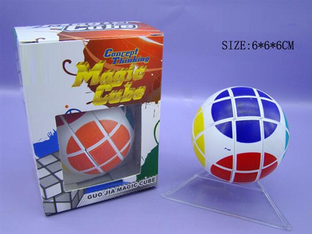 爆款6cm圆球魔方(精英版)英文)智力开发/儿童益智玩具魔方玩具