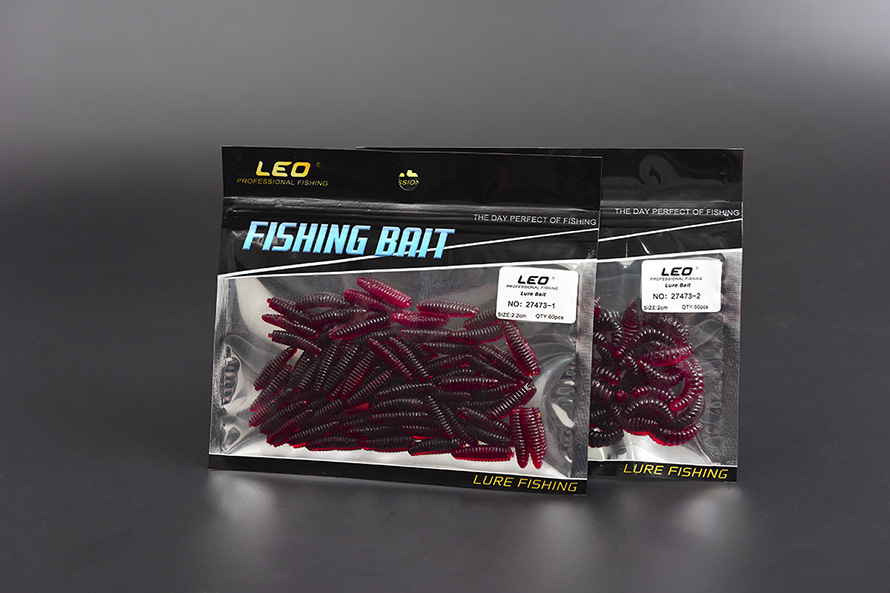 Small Soft Worms Fishing Lure Fresh Water Bass trout walleye Swimbait Tackle Gear