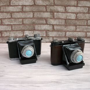 批发SY009复古照相机存钱罐 创意树脂家居软装饰品风格工艺摆件