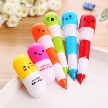 Thuốc viên thuốc đặc biệt bi bút với phim hoạt hình với biểu hiện có thể thu vào Taobao quà tặng bút bút quảng cáo có thể được tùy chỉnh logo Bút quảng cáo