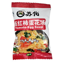 Su Bo 6g súp trứng cà chua, nấu sẵn sàng để ăn, rau, rau tươi, súp ăn liền Thức ăn nhanh