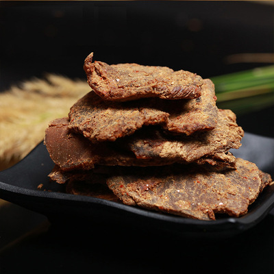 1号牧场牛肉干 内蒙古特产 风干牛肉干片500克原味 零食 包邮