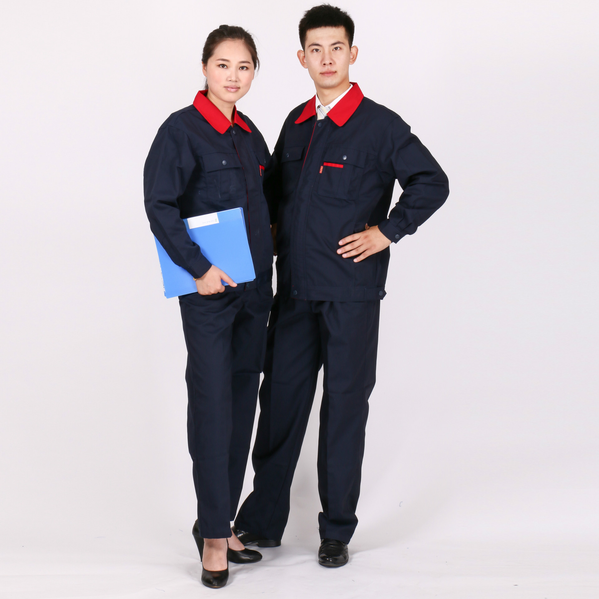 2016春秋新款工作服定做 纯棉工程汽修车间工装劳保服工作服