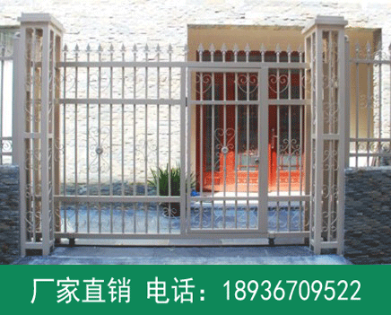 德尔尼新型材料 高级铝合金庭院门 别墅家庭移动大门 定制防盗门