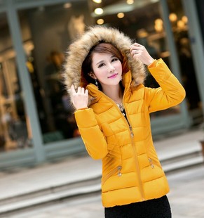2016新款韩版棉衣女短款女式棉衣连帽棉服 冬装保暖修身显瘦外套