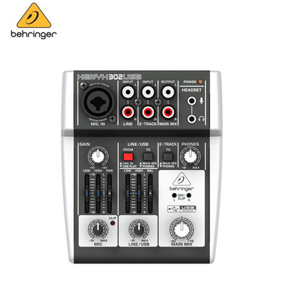 behringer/百灵达小型调音台 带优质声卡302usb