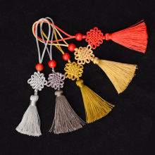 Rồng đan tay đan nút Trung Quốc tua rua bookmark treo tai nhiều màu của nhà sản xuất kiểu Trung Quốc thế hệ bán buôn Tua, tai