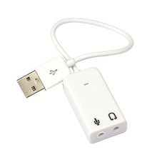 Nhà sản xuất máy tính xách tay USB 7.1 card âm thanh ngoài máy tính để bàn độc lập với card âm thanh ổ đĩa miễn phí Tự làm phần cứng