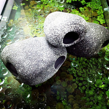 bream Ngoại chậu nồi hình bể cá đá bể cá Đồng Jing ba hồ bể cá cichlid dành riêng cảnh quan trang trí Thiết bị bể nước